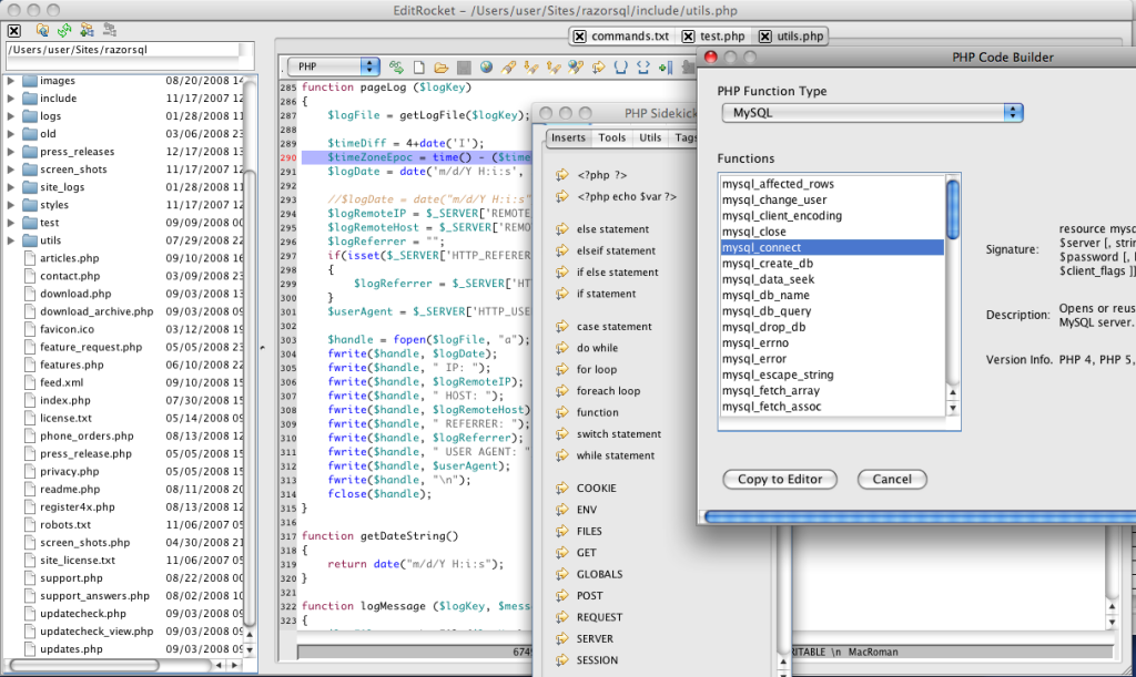 php ide for mac free